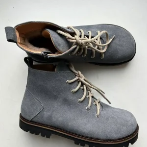 Handmade Women Winter Boots Anatomical Leather Suede Ankle